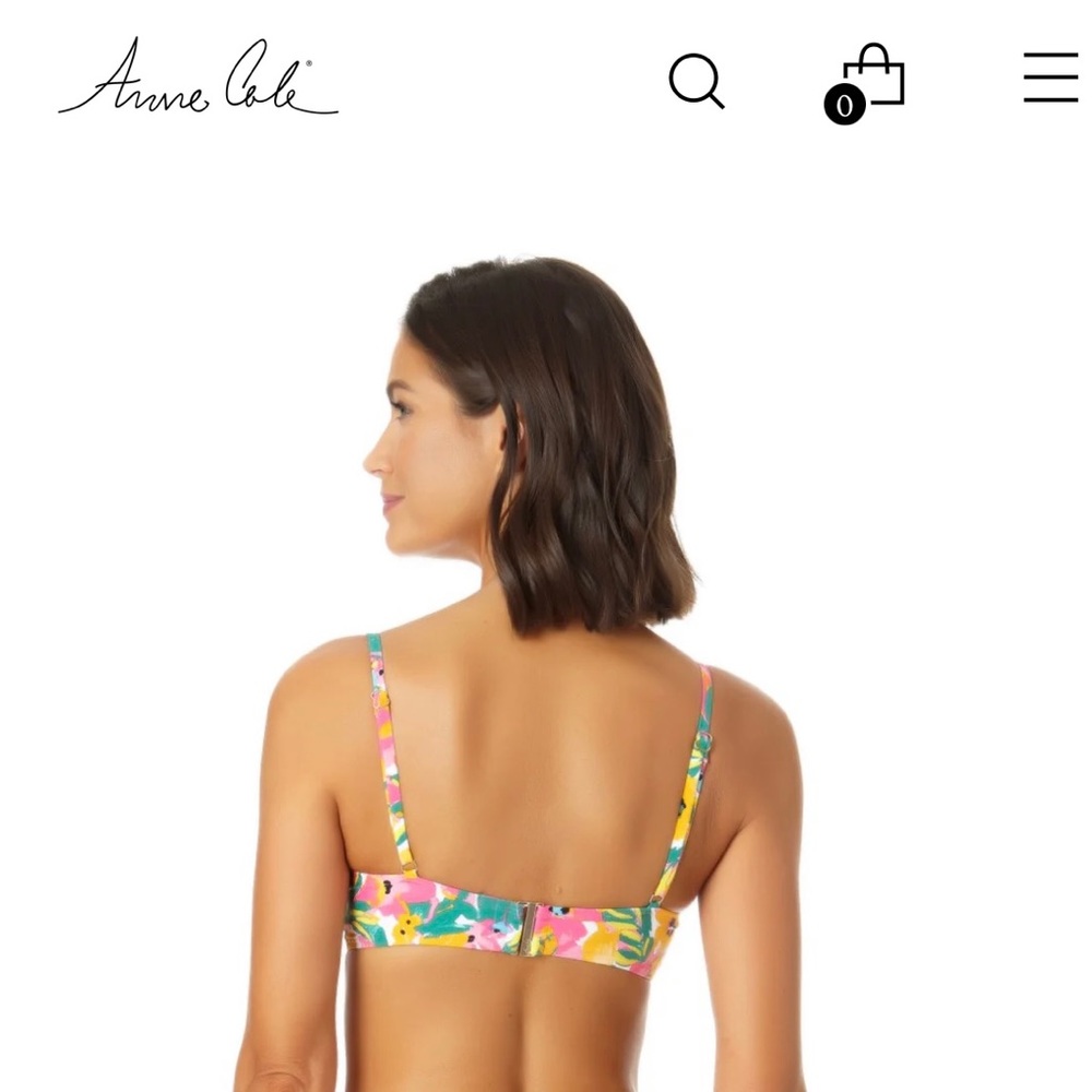 Nwt. Anne Cole bikini top. Size XL